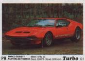 Вкладыш TURBO №131:MARCO GUIDETTI PANTERA DE TOMASO