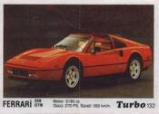 Вкладыш TURBO №132:FERRARI 328 GTB