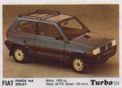 Вкладыш TURBO №134:FIAT PANDA 4X4 SISLEY