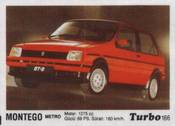 Вкладыш TURBO №166:MONTEGO METRO