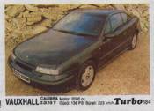 Вкладыш TURBO №184:VAUXHALL CALIBRA