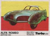Вкладыш TURBO №204:ALFA ROMEO BERTONE 1953