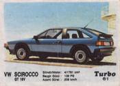 Вкладыш TURBO №61:VW SCIROCCO GT 16V