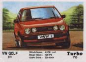 Вкладыш TURBO №75:VW GOLF GTI